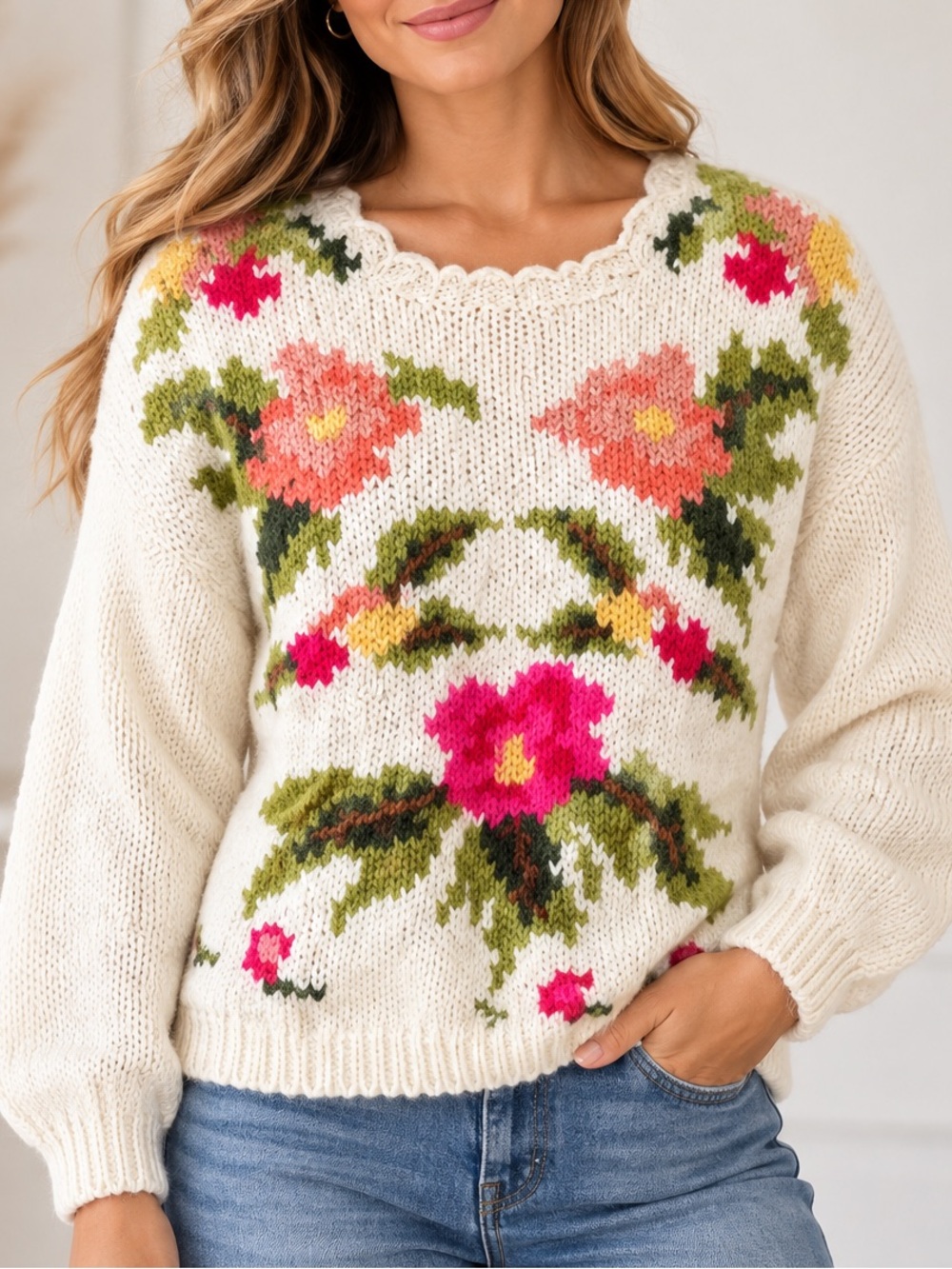 Vintage Needles & Yarn Sweater NWT